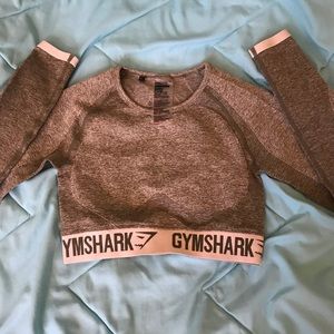 Gymshark NWOT Flex Olive Green Crop Top